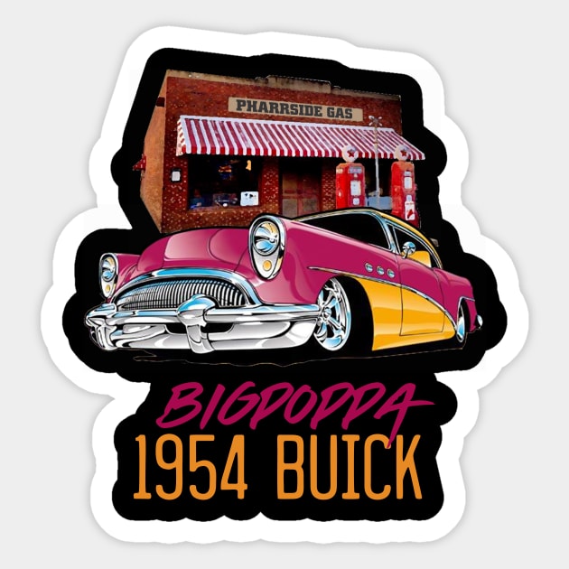 1954 Big Poppa Buick Sticker by PharrSideCustoms